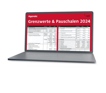 Grenzwerte und Pauschalen Laptop