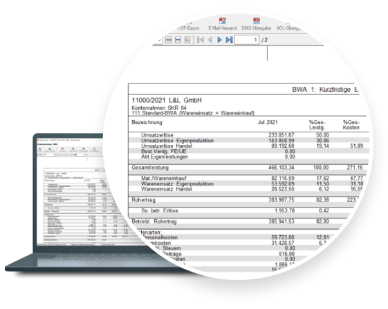 BWA individuell erstellen