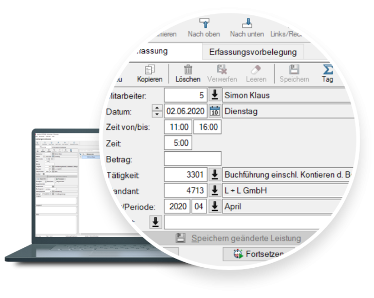 Agenda Leistungserfassung