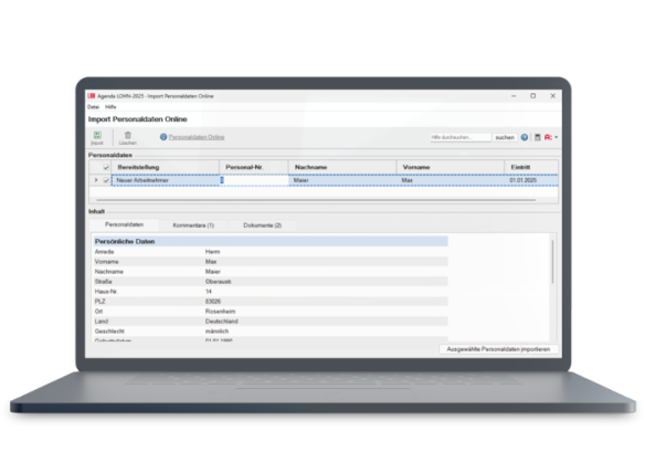 Personaldaten online