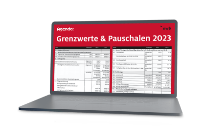 Grenzwerte und Pauschalen Laptop
