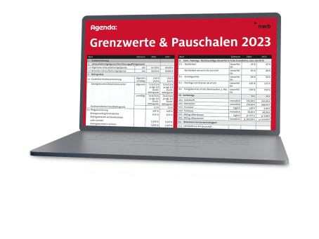 Grenzwerte und Pauschalen Laptop