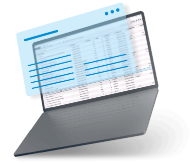 Laptop mit E-Rechnung 