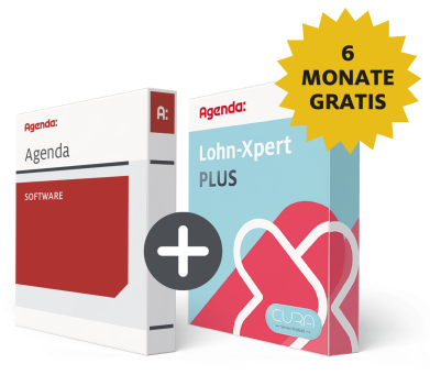 Agenda Software Packshot und Lohn-Xpert Packshot als Darstellung 